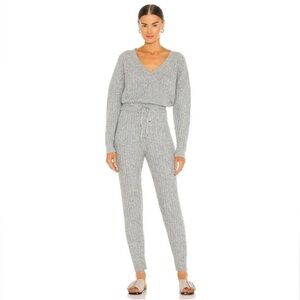 Revolve Central Park West Grey Jumpsuit